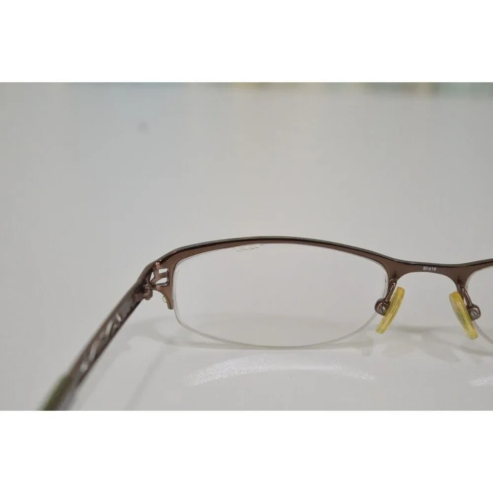 Guess Women's Glasses 1504 Cat Eye 37 Frame Grooved Metal 50 18-135 Eyeglasses